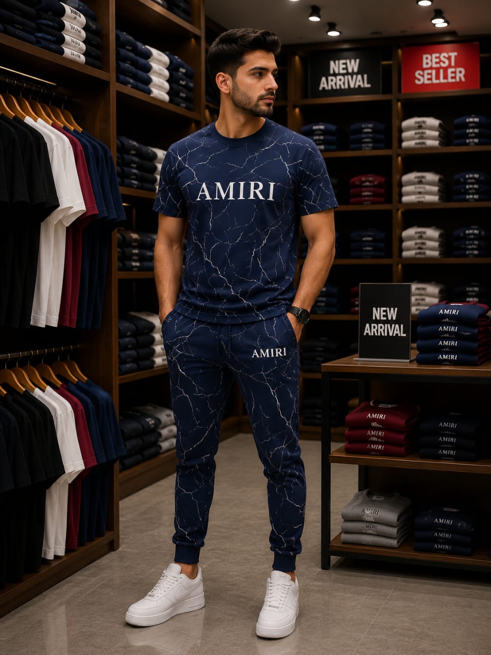 AMIRI Marble Print Tracksuit