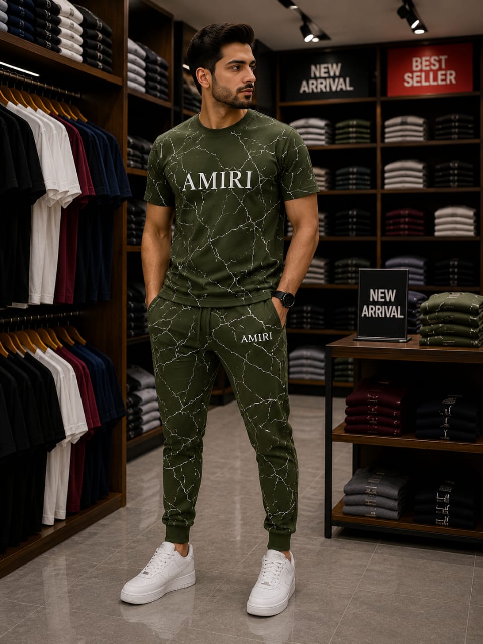 AMIRI Marble Print Tracksuit