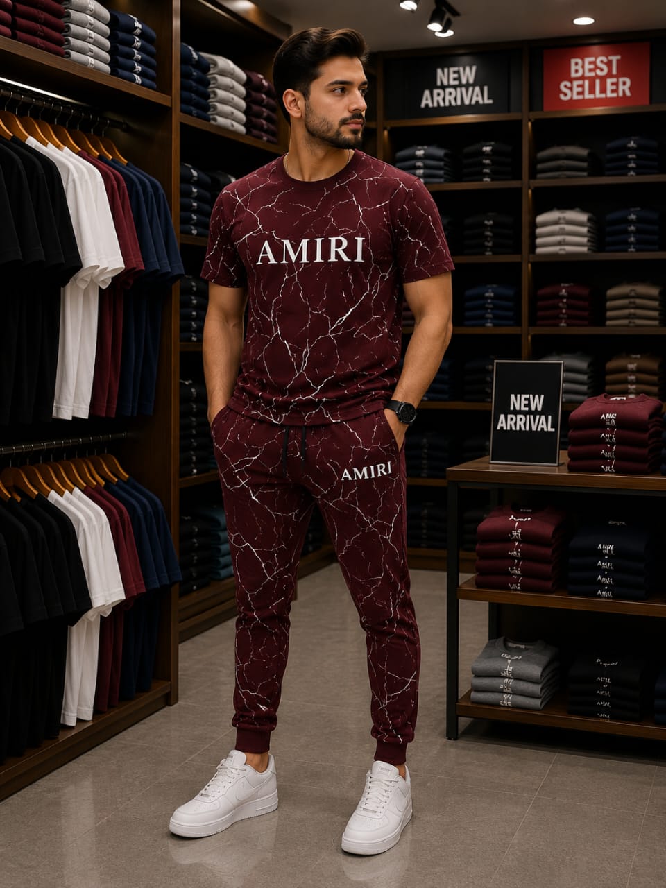 AMIRI Marble Print Tracksuit