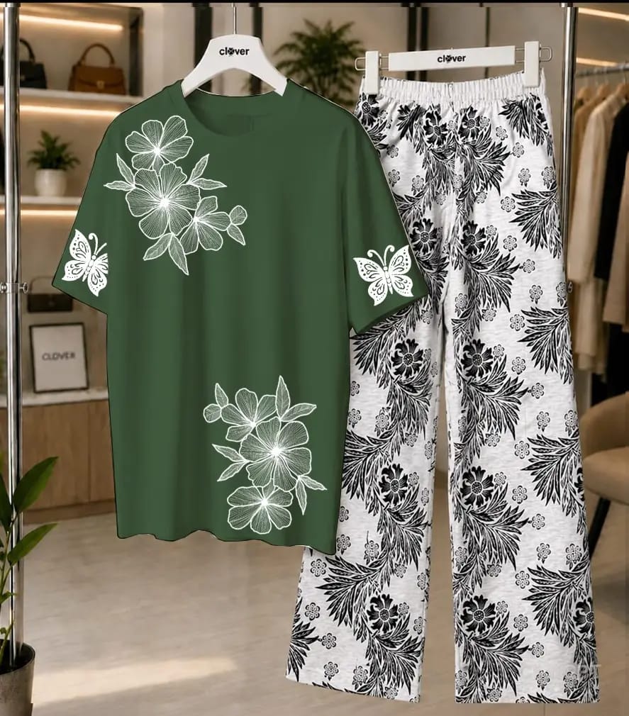 Floral Print Lounge Set